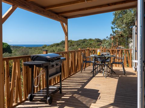 Mobilhome 4 personnes - Mobil home Cagna - 2 chambres - 2 salles de bains + tv