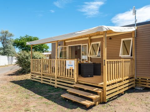 Mobilhome 6 personnes - Premium | 2 Ch. | 4/6 Pers. | Terrasse Lounge | Clim. | TV