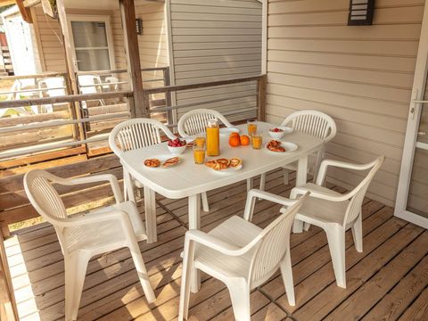 Mobilhome 6 personnes - Comfort | 3 Ch. | 6 Pers. | Terrasse simple | Clim.