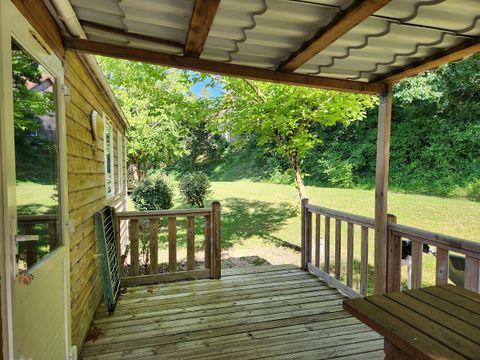 CHALET 4 personnes - CLIM - Locatif bois avec terrasse couverte