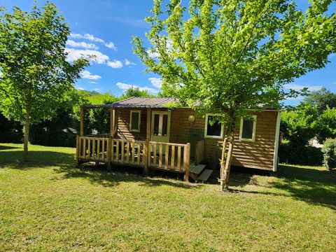 CHALET 4 personnes - CLIM - Locatif bois avec terrasse couverte