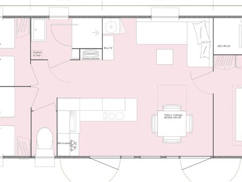 MOBILHOME 6 personnes - CLIM -SUPER PREMIUM 3 CH / 2 SDE - CLIMATISE