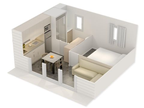 MOBILHOME 2 personnes - Mobil-home 1 chambre 2 pers