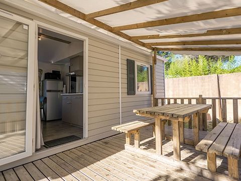 MOBILHOME 4 personnes - Comfort | 2 Ch. | 4 Pers. | Terrasse surélevée | Clim.