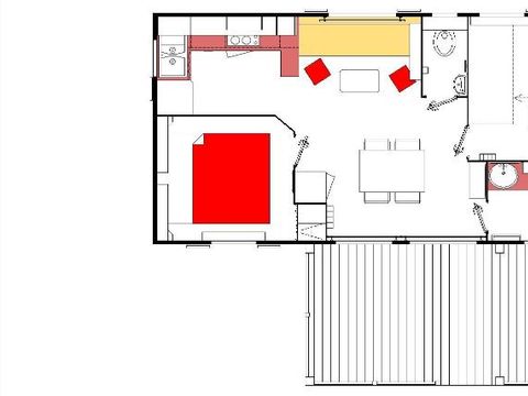 MOBILHOME 5 personnes - Cabane du Jura 35 m² - climatisé 5 pers