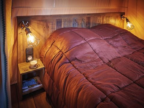 TENTE TOILE ET BOIS 7 personnes - Tente Ciela Nature Lodge - 2 chambres - Cuisine équipée – Salle de bain