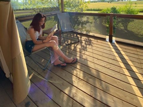 TENTE TOILE ET BOIS 7 personnes - Tente Ciela Nature Lodge - 2 chambres - Cuisine équipée – Salle de bain TENTE TOILE ET BOIS 7 personnes - Tente Ciela Nature Lodge - 2 chambres - Cuisine équipée – Salle de bain