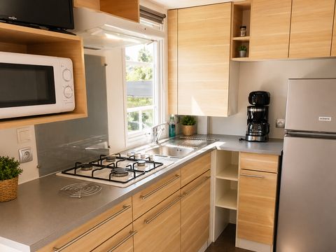 Mobilhome 4 personnes - Premium - 2 chambres - Terrasse couverte - 30 m²