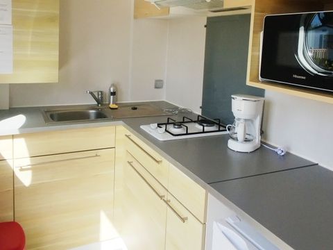 MOBILHOME 2 personnes - Confort 1 ch. - Terrasse non couverte - 20 m2