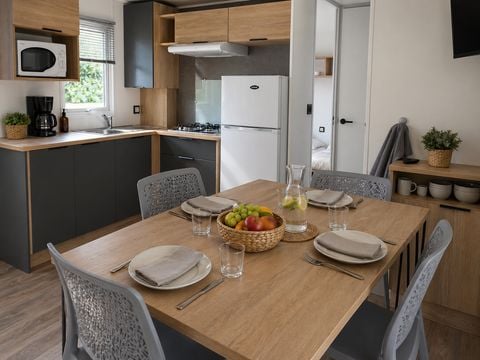 Mobilhome 6 personnes - Premium - 3 chambres - Terrasse couverte - 35 m²
