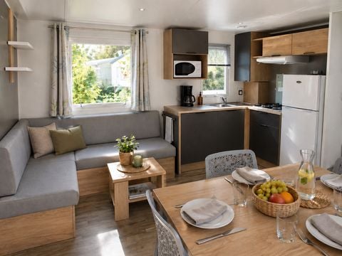 Mobilhome 6 personnes - Premium - 3 chambres - Terrasse couverte - 35 m²