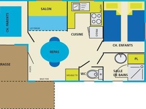 MOBILHOME 4 personnes - PACIFIQUE 25 m²