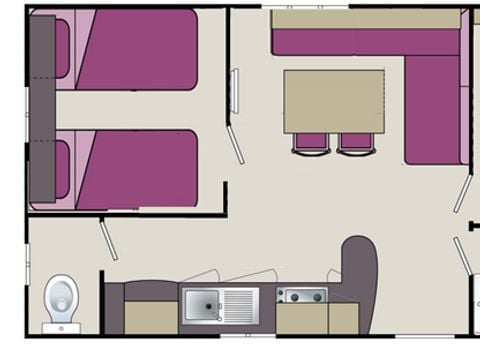 MOBILHOME 4 personnes - OCEANE 27 m²