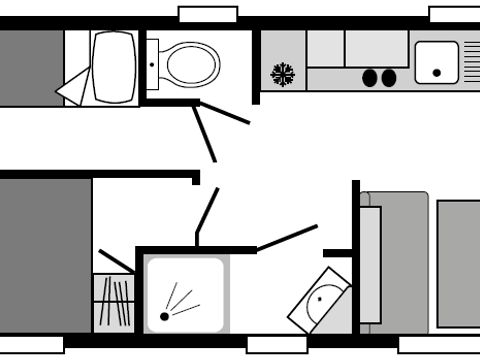 Hébergement 4 personnes - ELOÎSE 22 m² (Animaux interdits)
