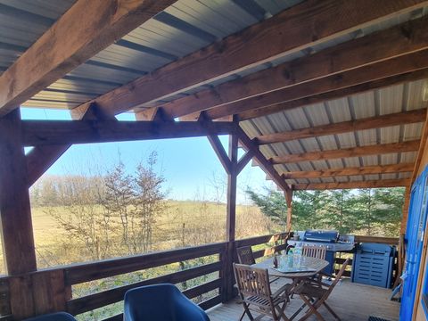 CHALET 5 personnes - 74 Chalet Les Bleuets 40m² Terrasse couverte + télévision + Lave vaisselle 1/5 pers