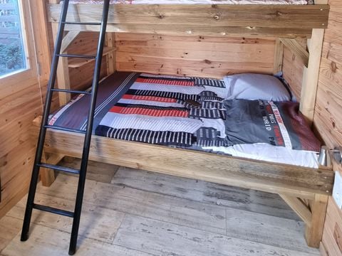 CHALET 5 personnes - 74 Chalet Les Bleuets 40m² Terrasse couverte + télévision + Lave vaisselle 1/5 pers