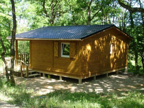 CHALET 4 personnes - Chalet La Cabane 35m² + lave vaisselle + Terrasse couverte +Télevision