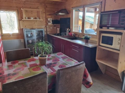 CHALET 4 personnes - 78 Chalet Les Coquelicots 30m² + Terrasse couverte +Télévision 1/4 pers