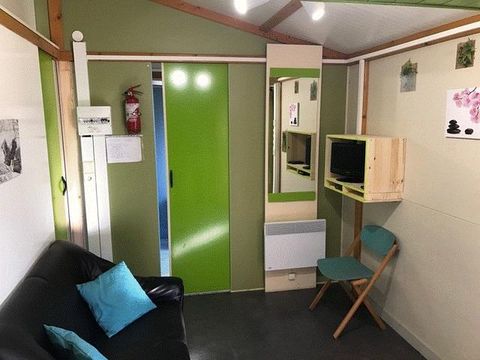 CHALET 5 personnes - 12 CHALET L'Amarylis 35m² + lave vaisselle +Terrasse COUVERTE +Télévision 1/5 pers