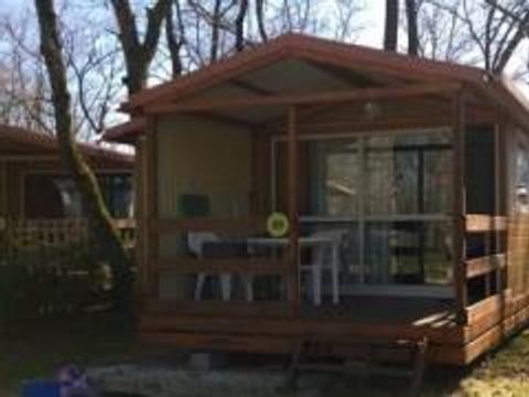 MOBILHOME 5 personnes - Cottage Evasion 25m² +CLIM + Terrasse couverte 20m2 +Télévision 1/5Pers Dimanche au Dimanche