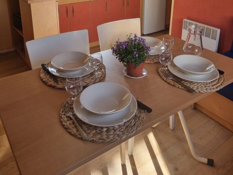 Mobilhome 1/4 personnes - 22 Résidence - Les tournesols - Terrasse couverte +Télévision