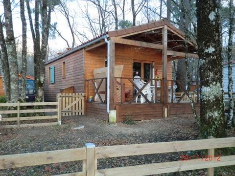 CHALET 5 personnes - 31 Chalet Soleil couchant 35m² + lave vaisselle + Terrasse couverte + Télévision 1/5 pers