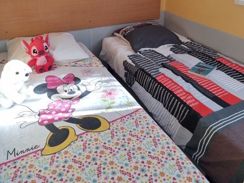 Mobilhome 1/6 personnes - 58 Résidence - Châtaigne 32m2 - 3 chambres - Lave-vaisselle +Télévision - Clim réversible
