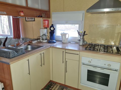 Mobilhome 1/6 personnes - 63 Résid de la - FORÊT Terrasse couverte - Lave vaisselle - Climatisation - Télévision