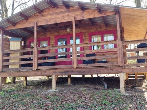 CHALET 2 personnes - 72 La Cabane En tête à tête 35M2 2 Pers Suite parentale + Terrasse couverte + Télé 2 pers