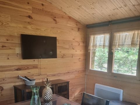 CHALET 2 personnes - 72 La Cabane En tête à tête 35M2 2 Pers Suite parentale + Terrasse couverte + Télé 2 pers