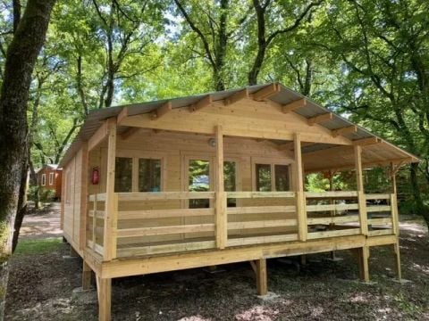 CHALET 2 personnes - 72 La Cabane En tête à tête 35M2 2 Pers Suite parentale + Terrasse couverte + Télé 2 pers