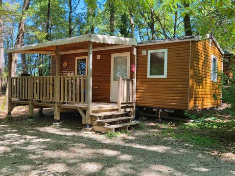 Mobilhome 4 personnes - 71 Résidence les chênes + Terrasse couverte +Télévision 1/4 pers