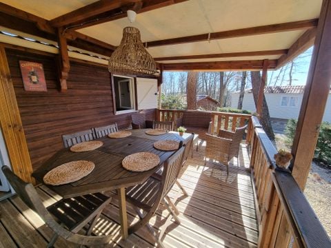 MOBILHOME 4 personnes - 29 Résidence Quiètude 35 m2, Terrasse couverte, Lave-vaisselle + Télévision