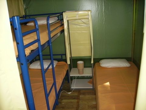 TENTE TOILE ET BOIS 5 personnes - Tente Lodge Meublée 2 chambres 5 P