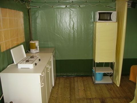 TENTE TOILE ET BOIS 5 personnes - Tente Lodge Meublée 2 chambres 5 P