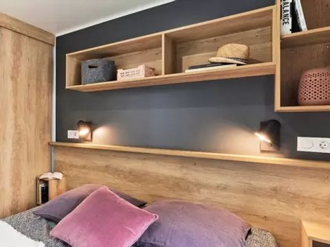 MOBILHOME 4 personnes - Lodge SERENITY-PREMIUM 3 Pièces 4 Personnes + SPA + TV