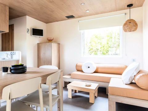 Mobilhome 6 personnes - Lodge Ô CONFORT – 3 chambres / 2 salles de bains, 6 personnes