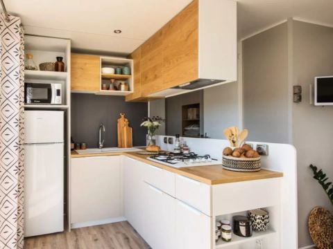 MOBILHOME 6 personnes - Lodge O Grand Large - 4 Pièces pour 6 Personnes + TV