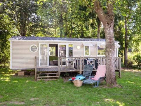 MOBILHOME 6 personnes - Mobil Home Aqua 3ch 6pers Terrasse Semi-Couverte TV