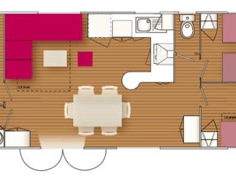 MOBILHOME 6 personnes - Privilège (3 chambres)