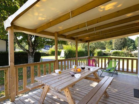 MOBILHOME 4 personnes -  Confort Plus 2 CH - Terrasse semi couverte 