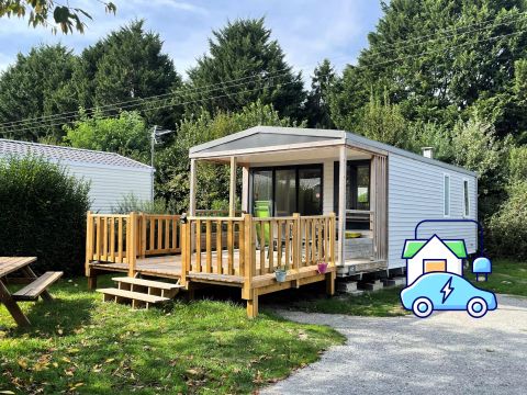 MOBILHOME 4 personnes - COTTAGE PRIVILEGE LIVING  2 chambres Borne de recharge voiture électrique 4 personnes