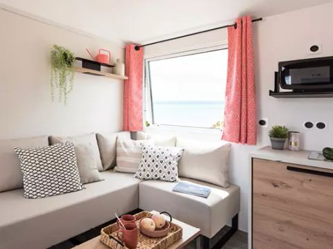 MOBILHOME 6 personnes - COTTAGE PREMIUM  40m2- 3CH - 2 SDB - borne de recharge électrique 6 personnes