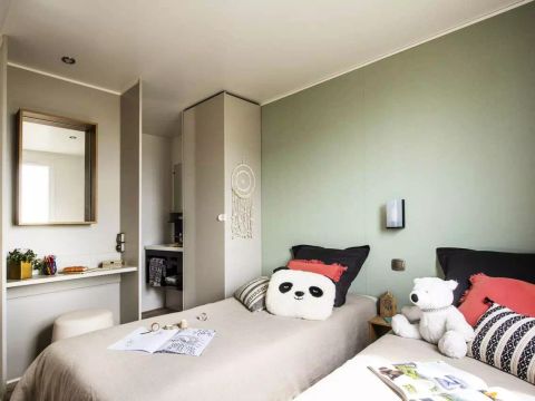 MOBILHOME 4 personnes - COTTAGE PREMIUM  2 ch -2 SDB - borne de recharge électrique 4 personnes