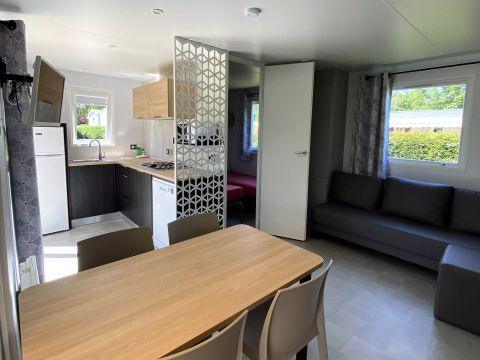 MOBILHOME 4 personnes - COTTAGE PRIVILEGE - 2 Chambres - borne de recharge voiture electrique 4 personnes