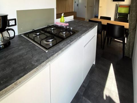 MOBILHOME 6 personnes - Confort Plus - 3 ch - grande terrasse semi-couverte 6 personnes