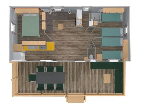 MOBILHOME 7 personnes - Supreme 3 chambres Lounge