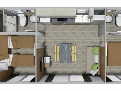 MOBILHOME 5 personnes - Premium 2 chambres 2 salles de bain Premium zone