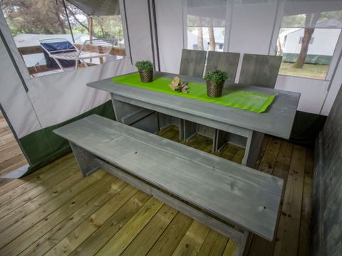 TENTE TOILE ET BOIS 5 personnes - Lanterna - Tente safari de luxe (6P)