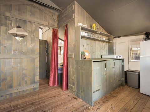 Tente en toile et en bois 5 personnes - Lanterna - Tente safari de luxe (6P)